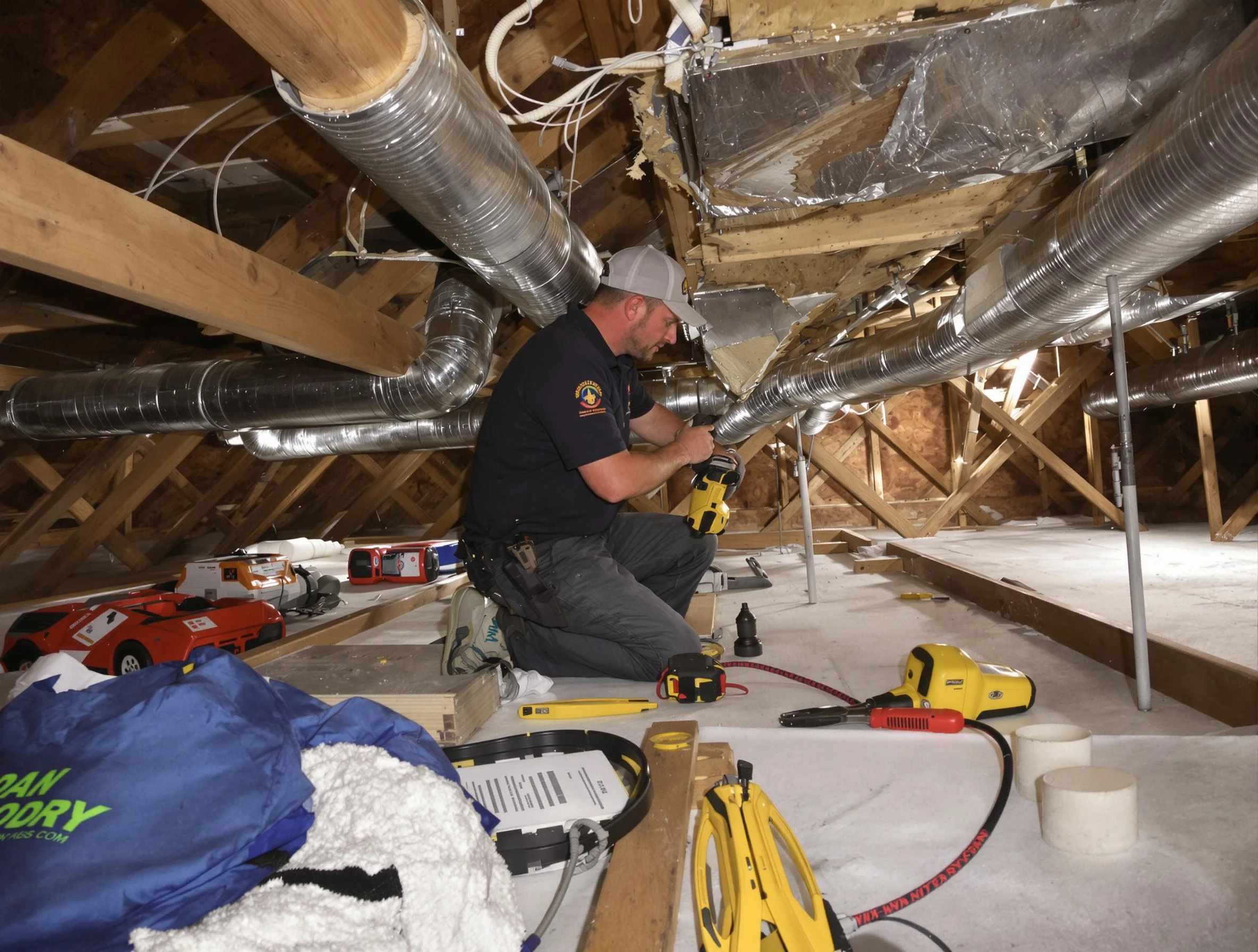 Professional air duct repair by Canton Air Duct Cleaning in Canton