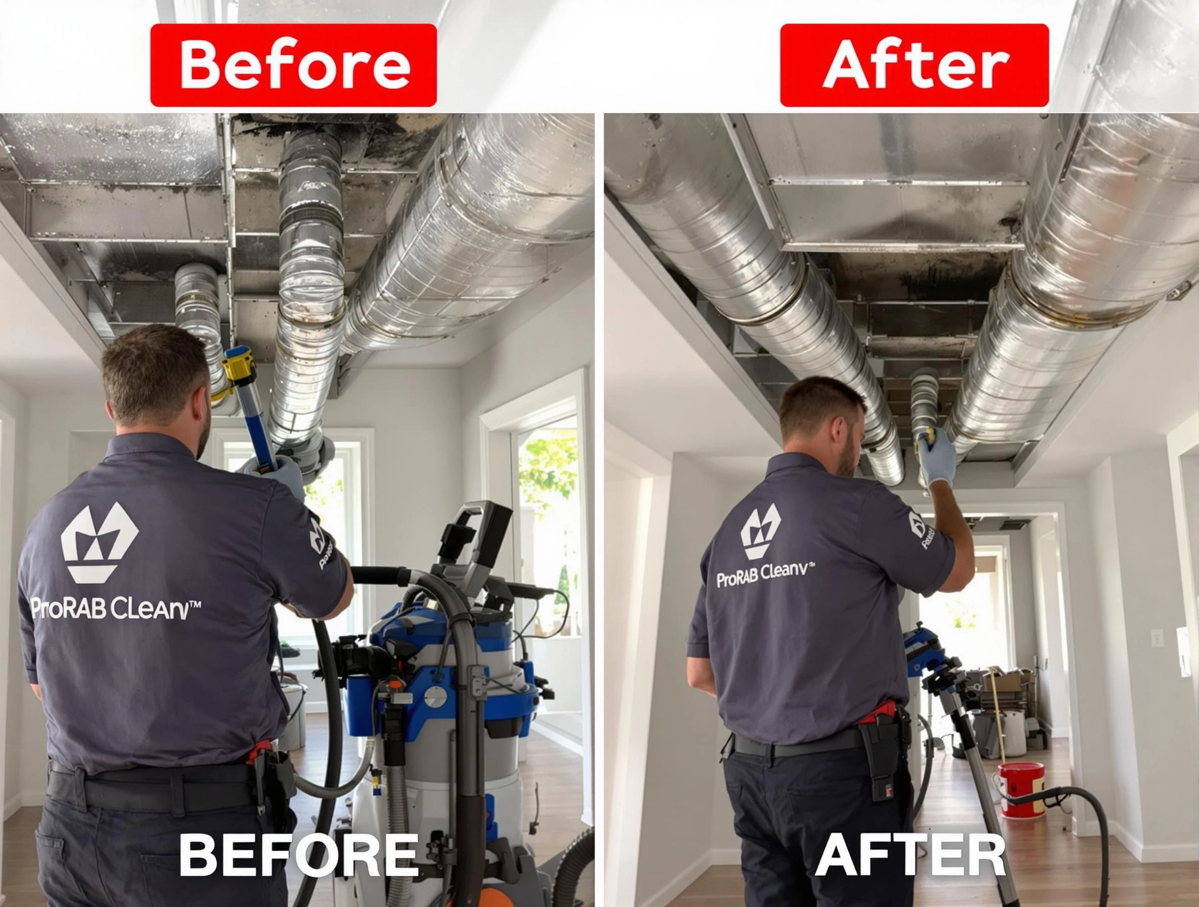 Canton Air Duct Cleaning expert performing thorough residential duct cleaning in a Canton home
